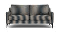 Anna 2-Seater Sofa, Straight Latte Black