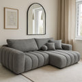 Grey bubble L couch